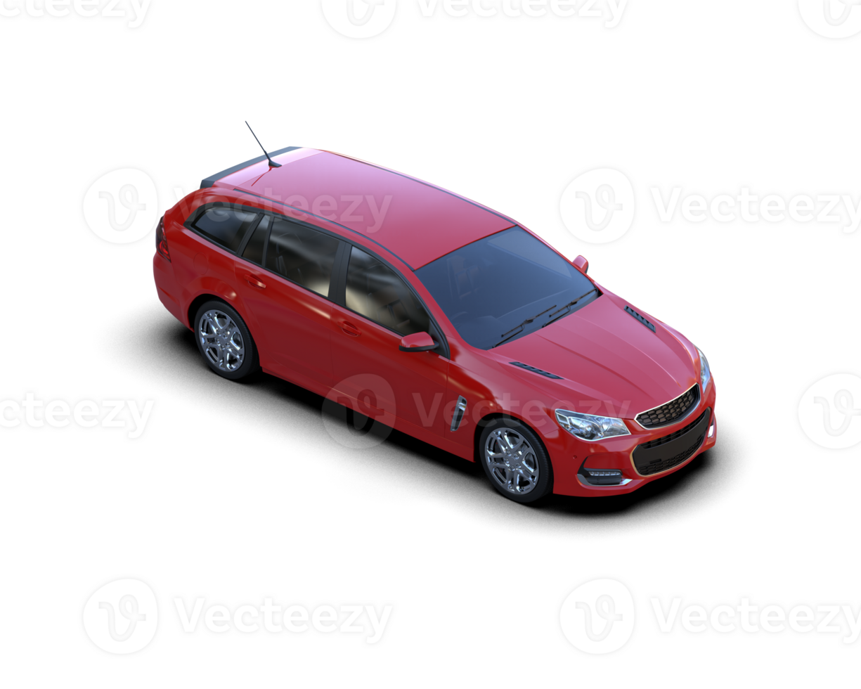 Modern car isolated on background. 3d rendering - illustration png