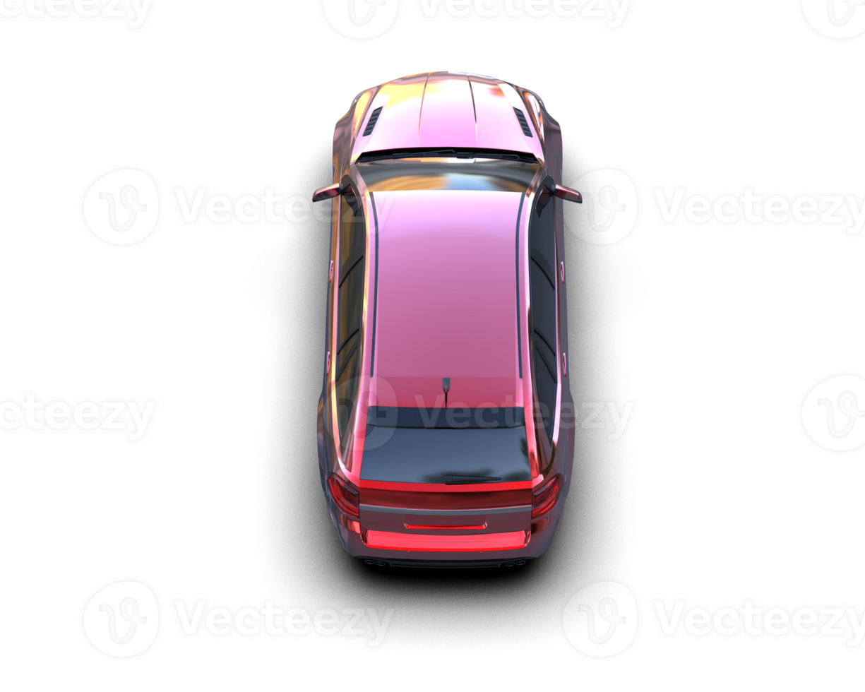 Modern car isolated on background. 3d rendering - illustration png