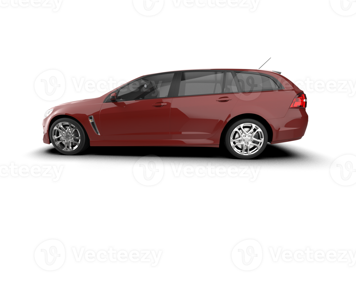 Modern car isolated on background. 3d rendering - illustration png