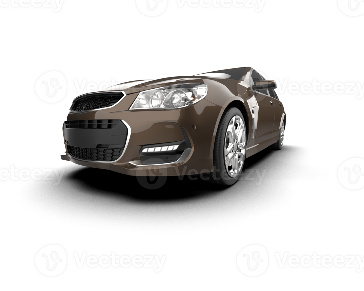 Modern car isolated on background. 3d rendering - illustration png
