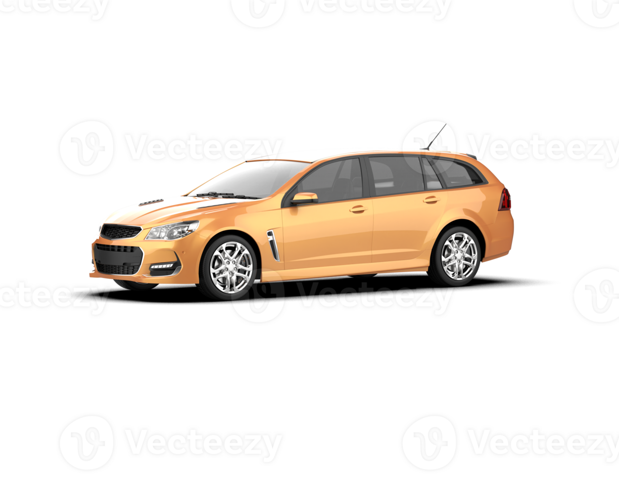 Modern car isolated on background. 3d rendering - illustration png