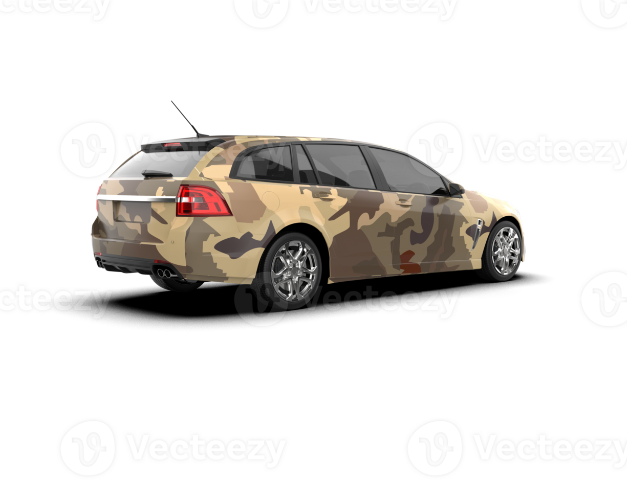 Modern car isolated on background. 3d rendering - illustration png