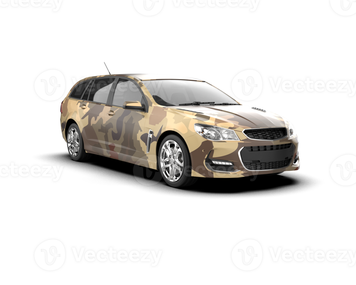 Modern car isolated on background. 3d rendering - illustration png