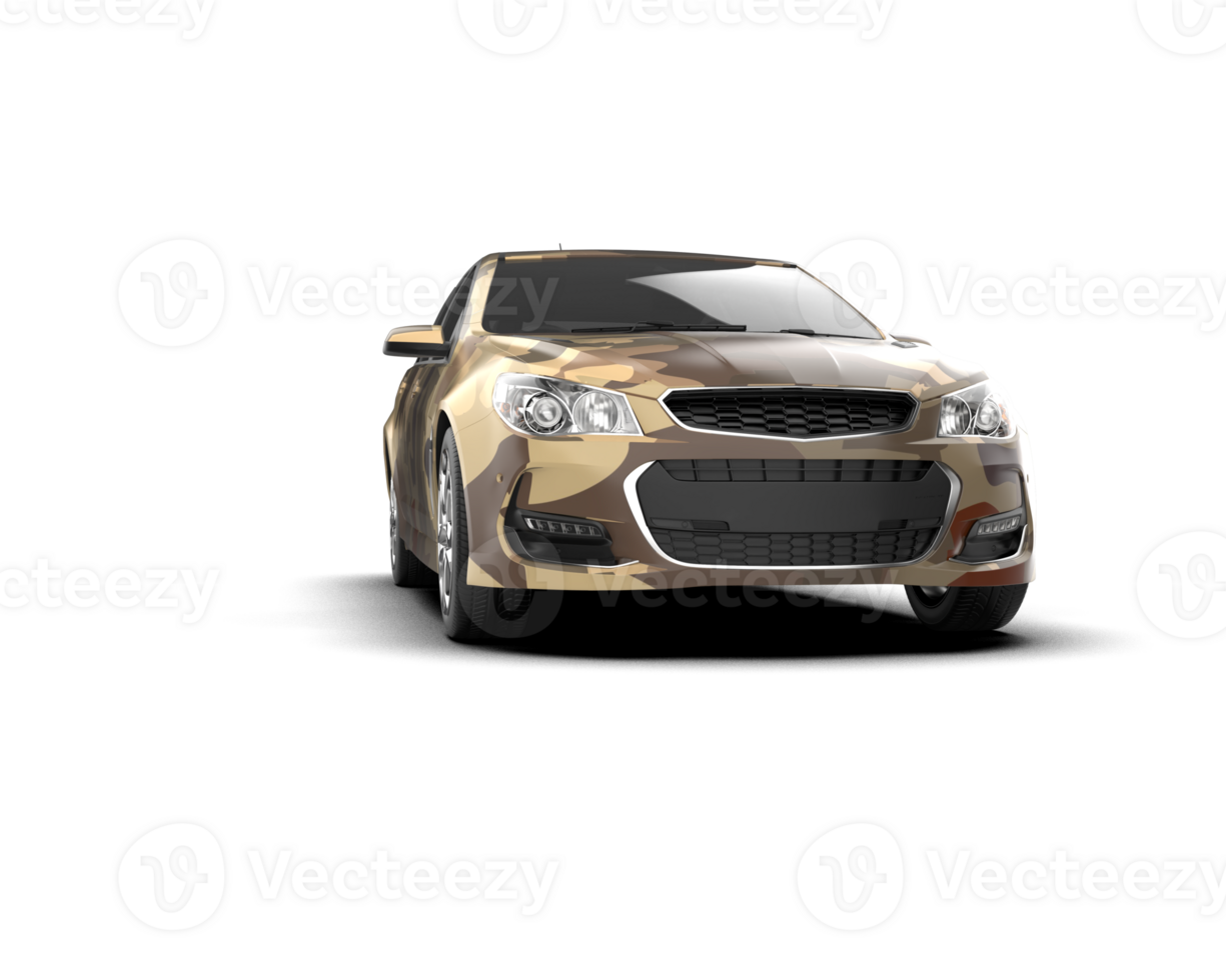 Modern car isolated on background. 3d rendering - illustration png