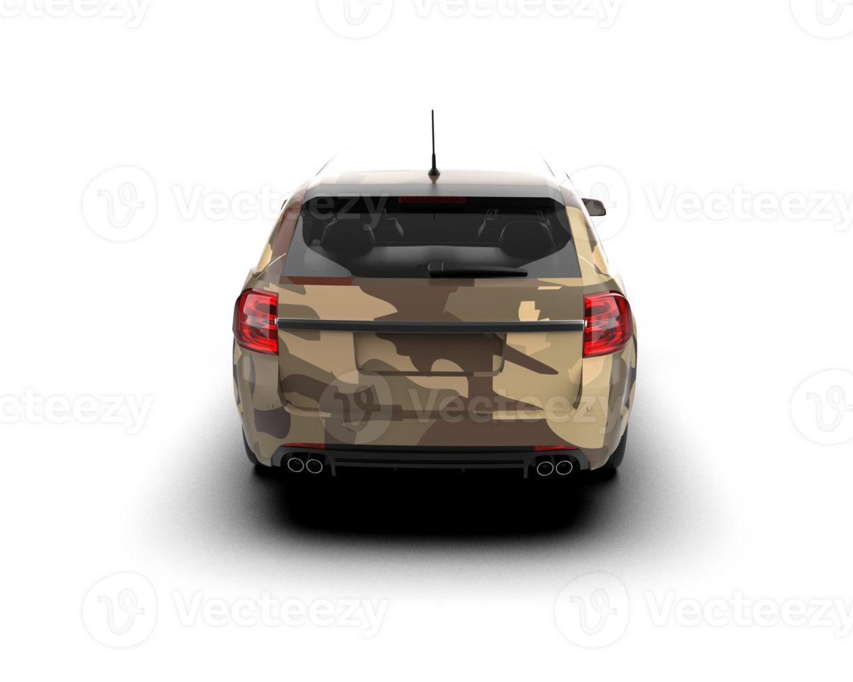 Modern car isolated on background. 3d rendering - illustration png