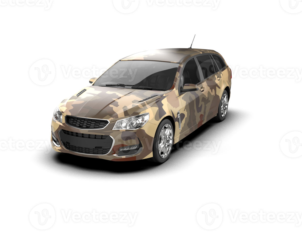 Modern car isolated on background. 3d rendering - illustration png