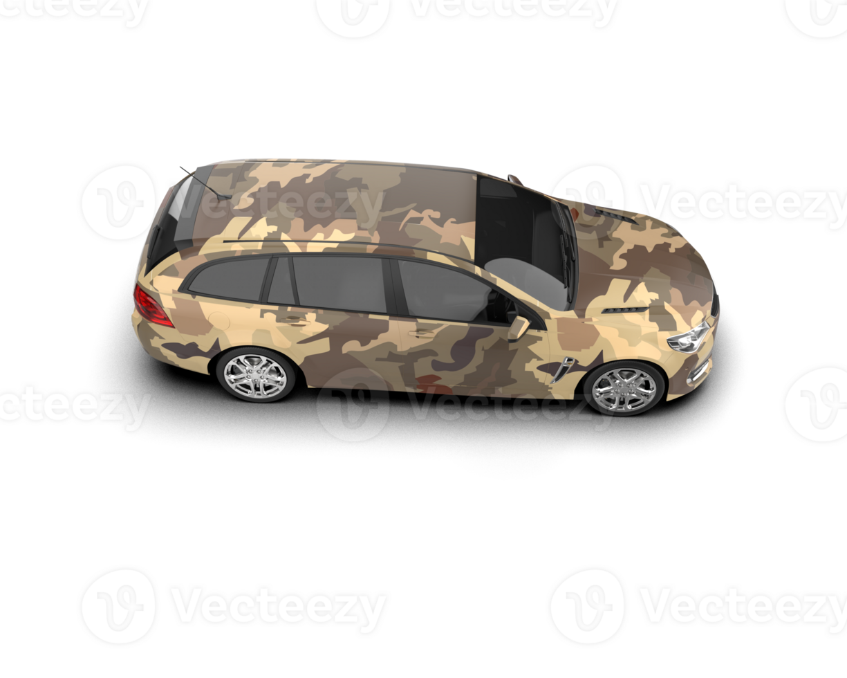 Modern car isolated on background. 3d rendering - illustration png