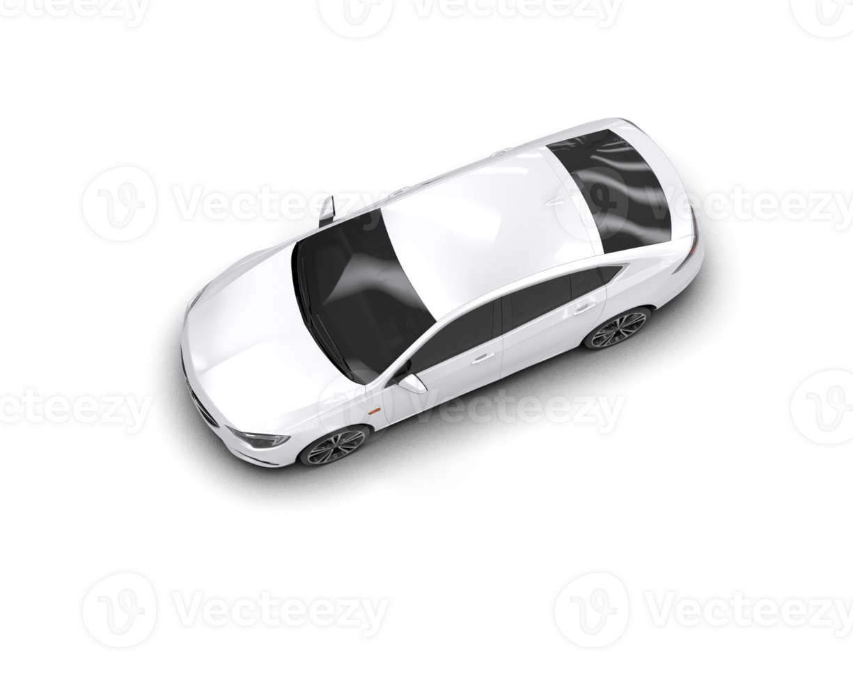 Modern car isolated on background. 3d rendering - illustration png