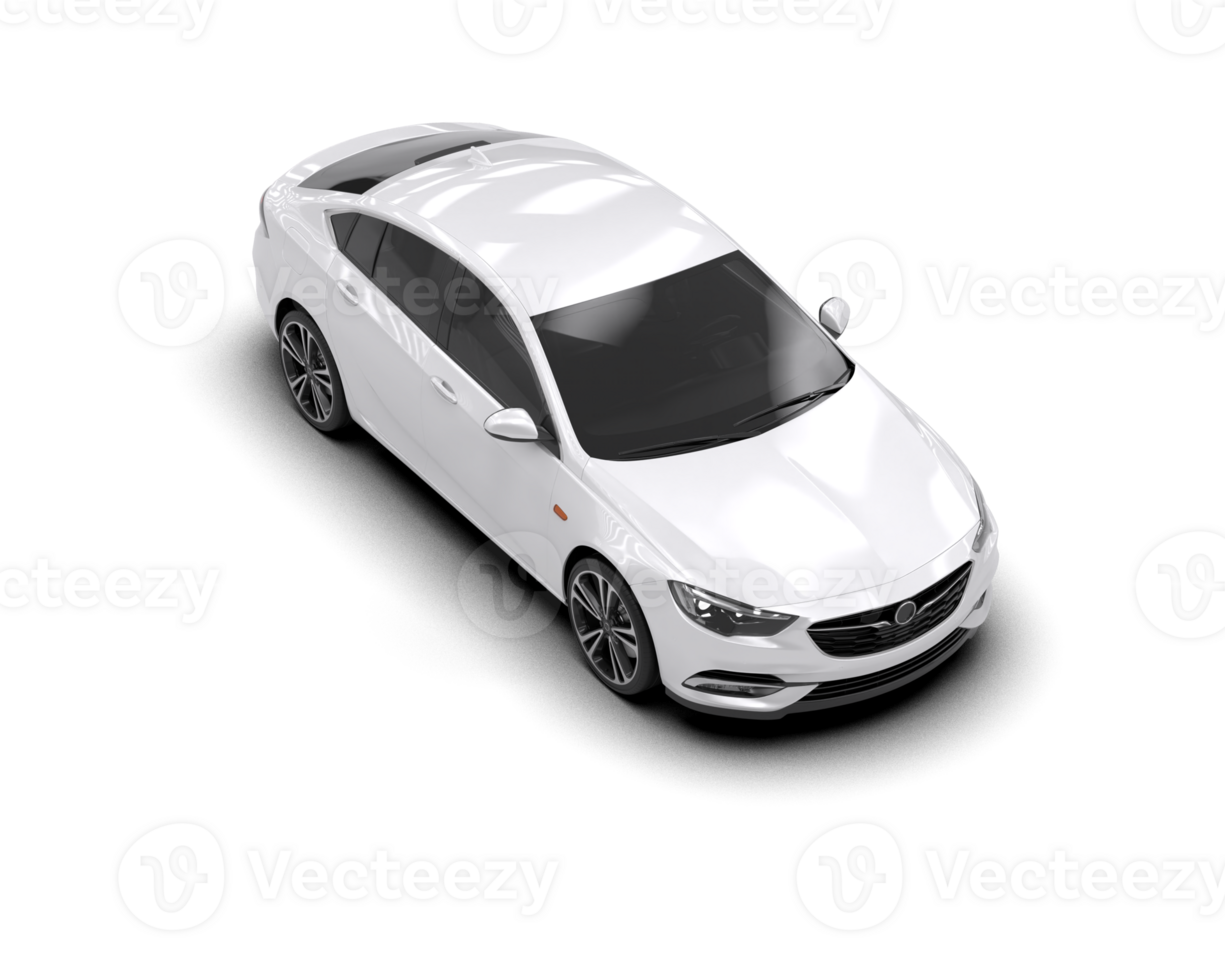 Modern car isolated on background. 3d rendering - illustration png