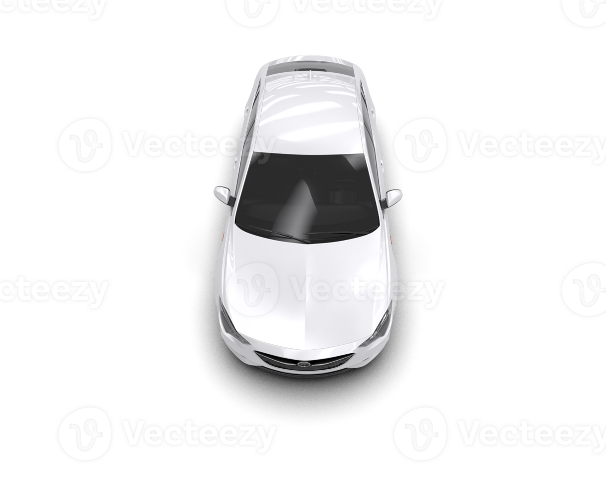 Modern car isolated on background. 3d rendering - illustration png