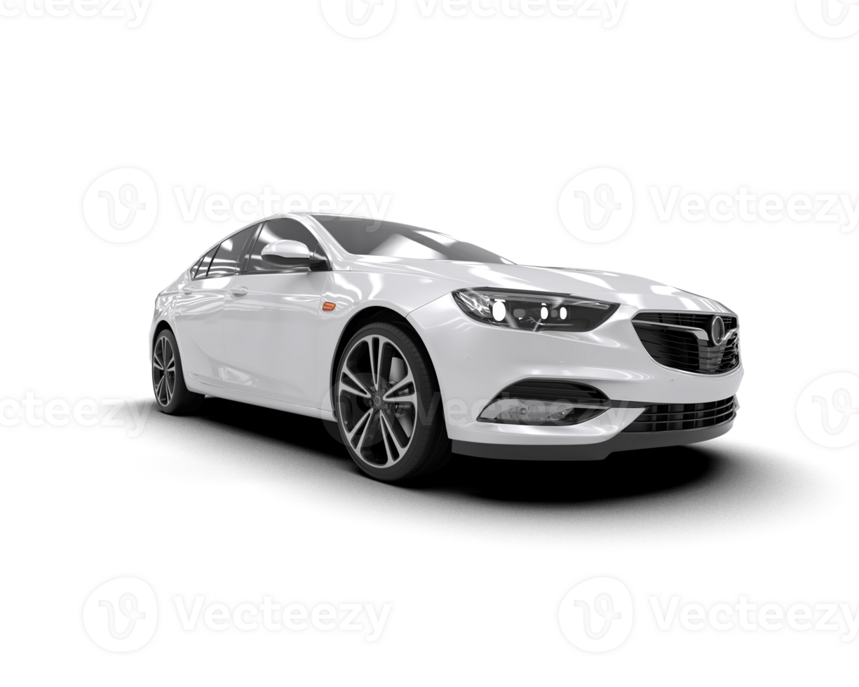 Modern car isolated on background. 3d rendering - illustration png