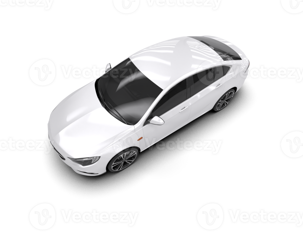Modern car isolated on background. 3d rendering - illustration png