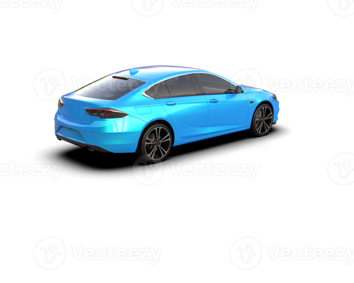 Modern car isolated on background. 3d rendering - illustration png