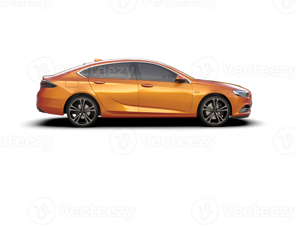 Modern car isolated on background. 3d rendering - illustration png