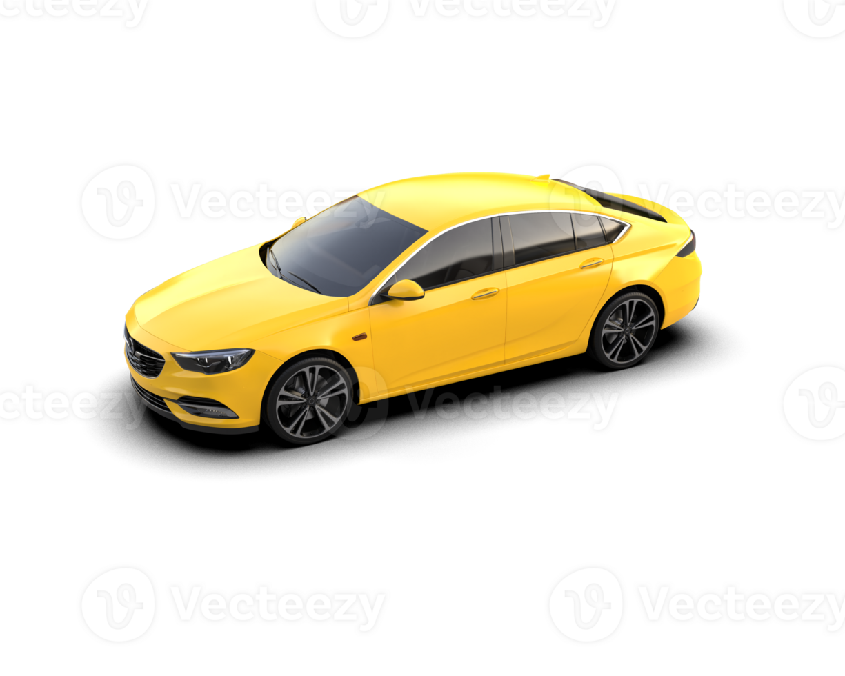 Modern car isolated on background. 3d rendering - illustration png
