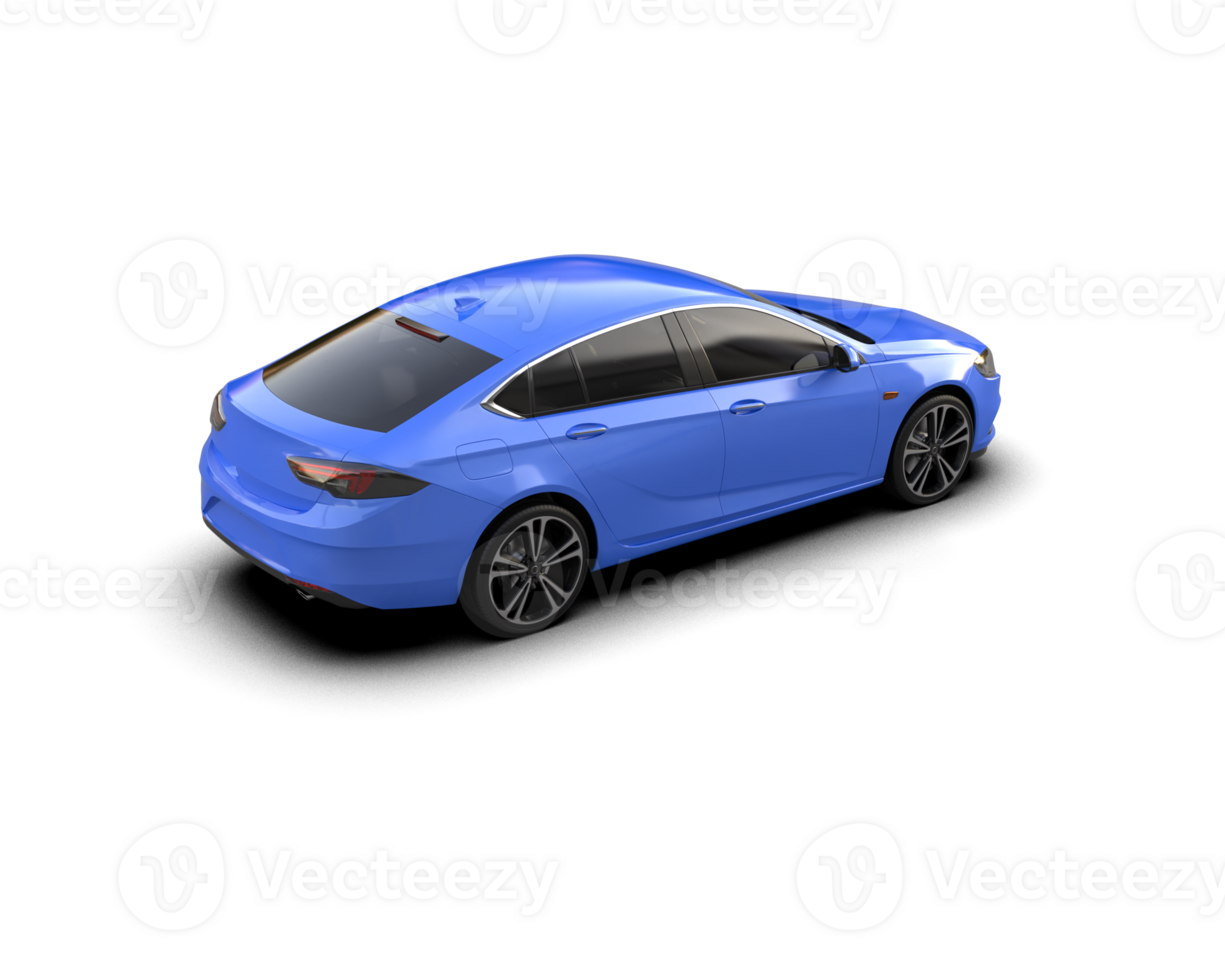 Modern car isolated on background. 3d rendering - illustration png