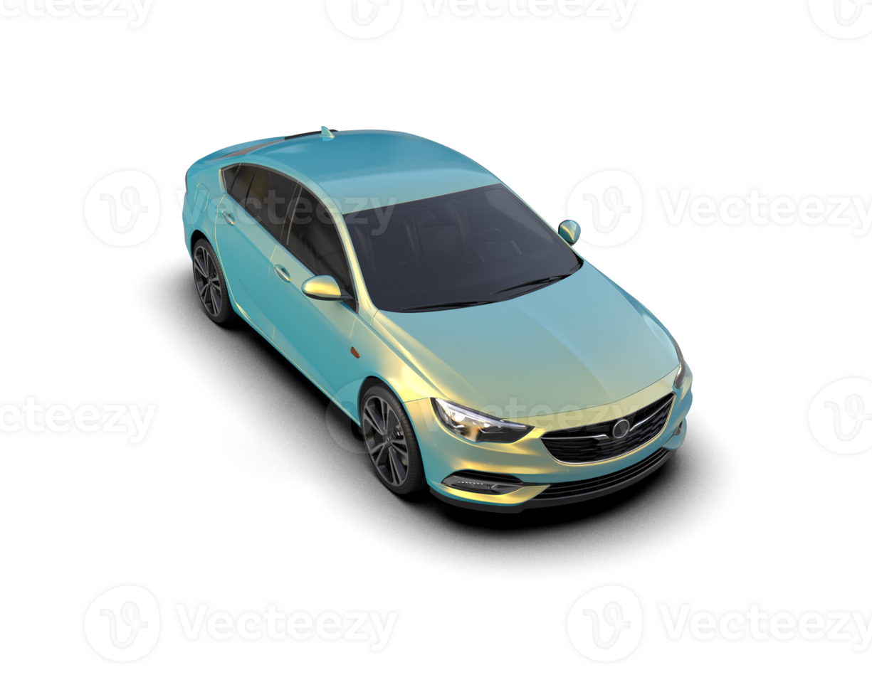 Modern car isolated on background. 3d rendering - illustration png