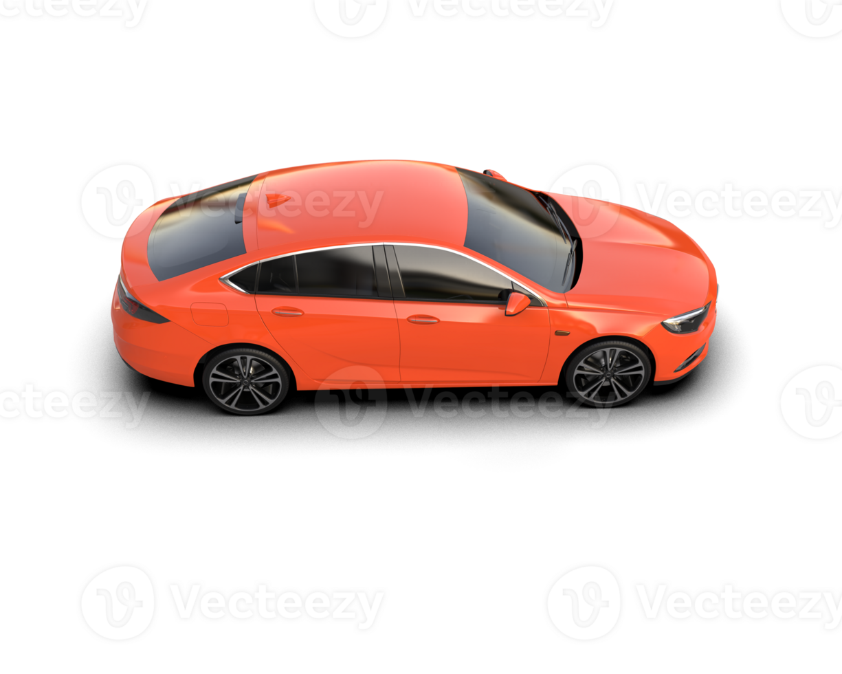 Modern car isolated on background. 3d rendering - illustration png