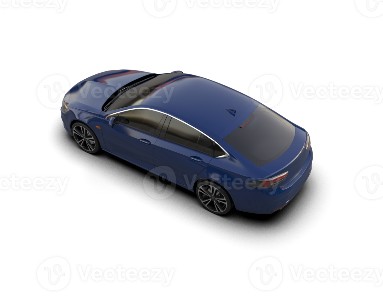 Modern car isolated on background. 3d rendering - illustration png
