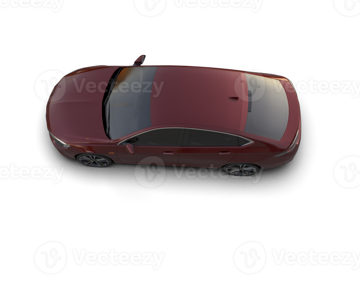 Modern car isolated on background. 3d rendering - illustration png