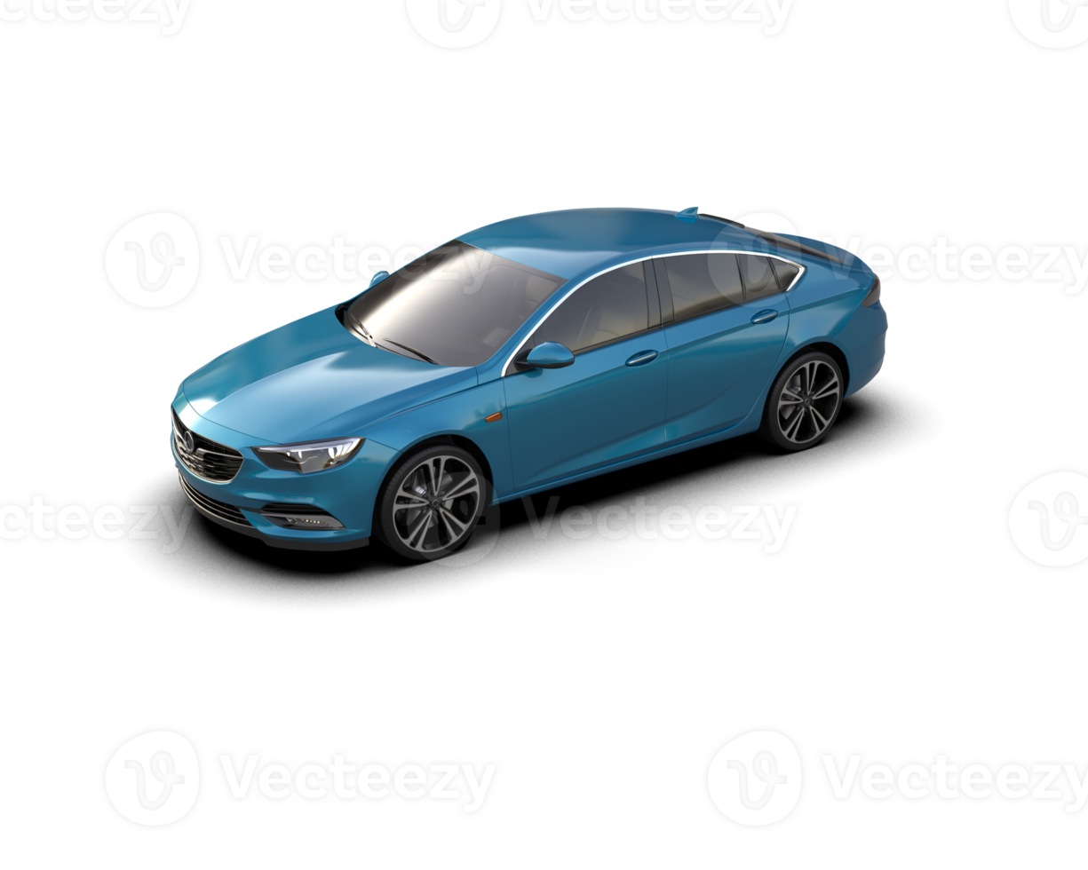Modern car isolated on background. 3d rendering - illustration png