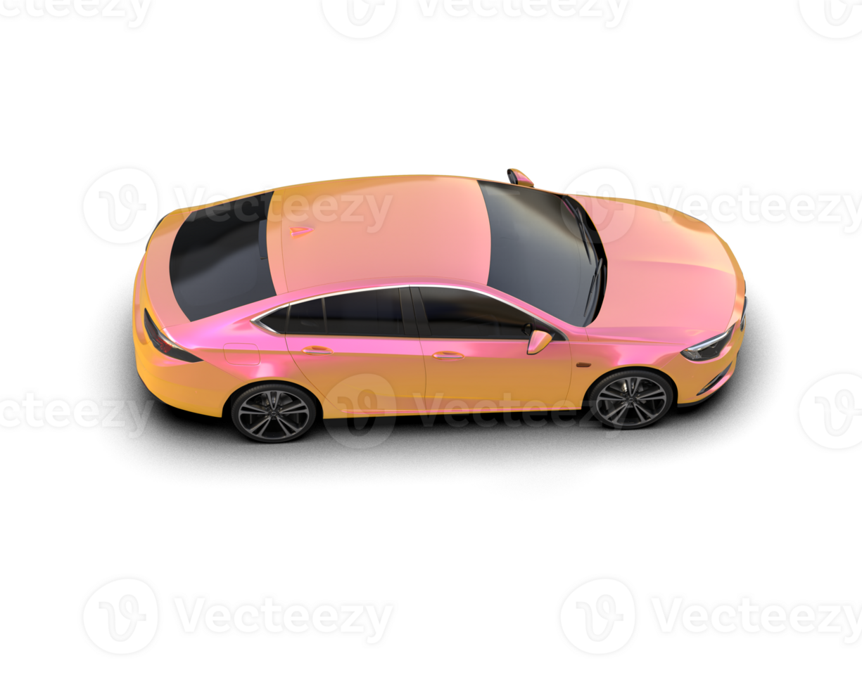 Modern car isolated on background. 3d rendering - illustration png