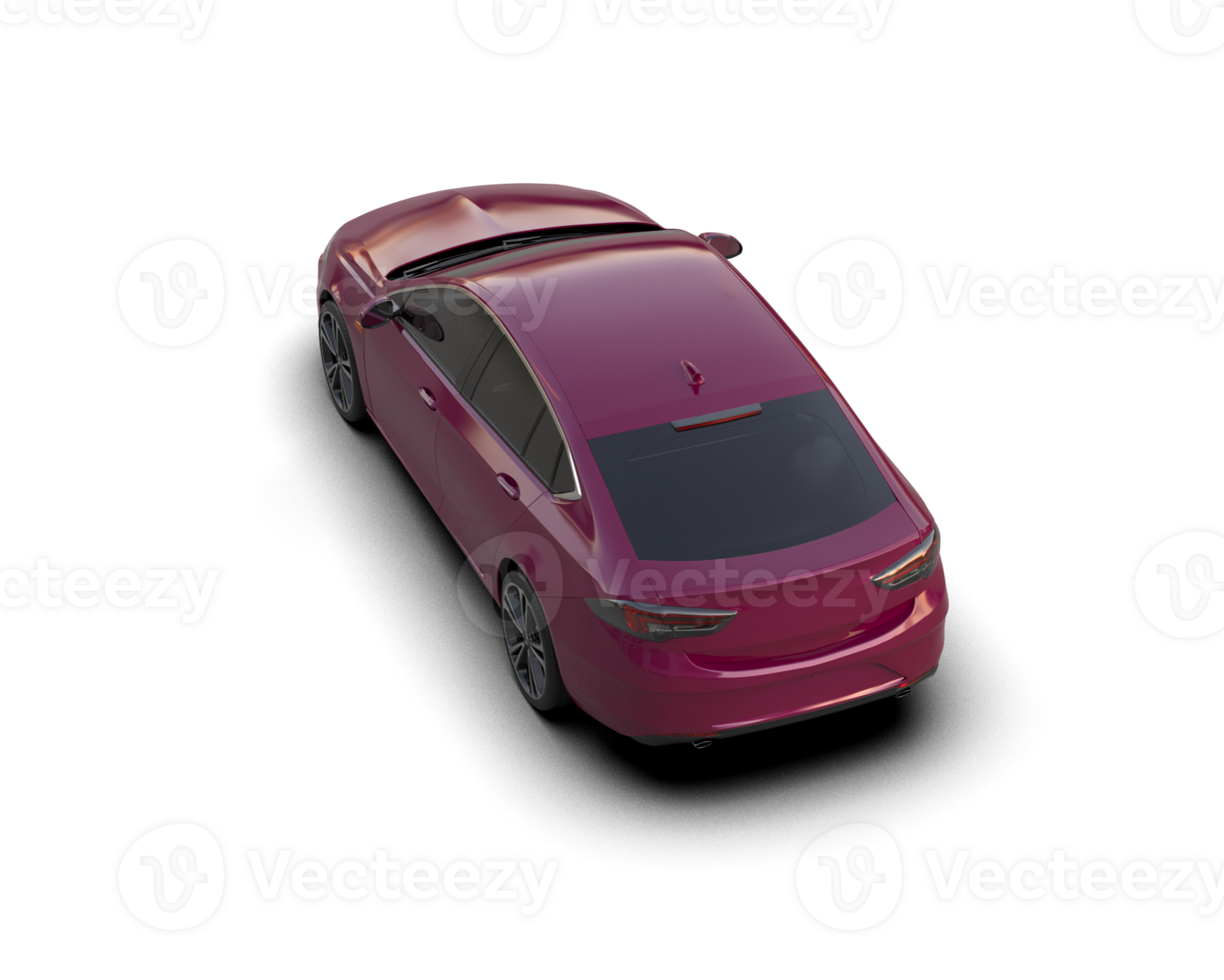 Modern car isolated on background. 3d rendering - illustration png