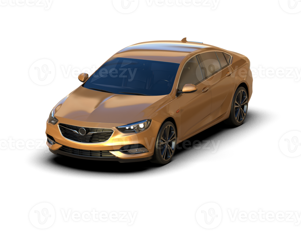 Modern car isolated on background. 3d rendering - illustration png