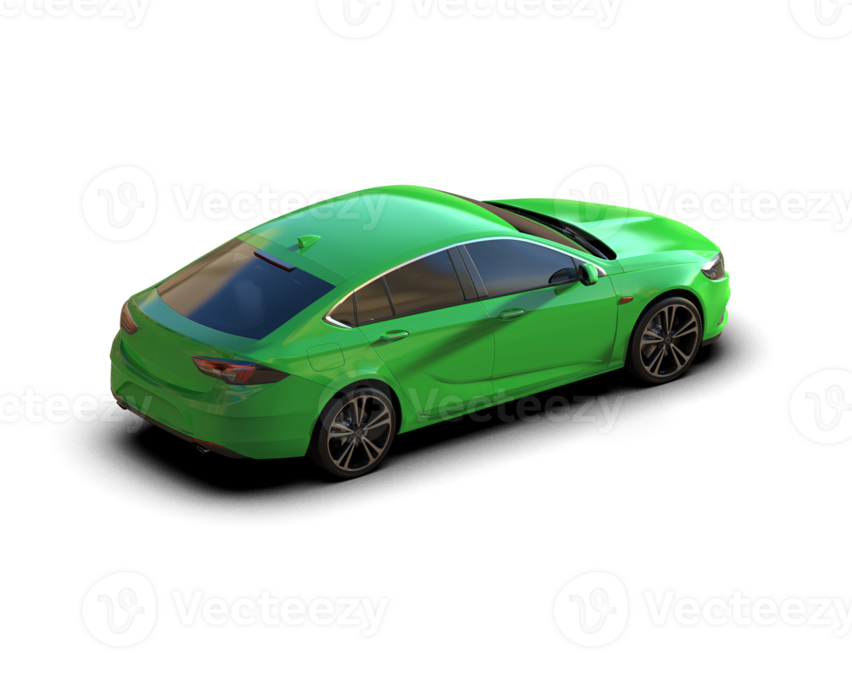 Modern car isolated on background. 3d rendering - illustration png
