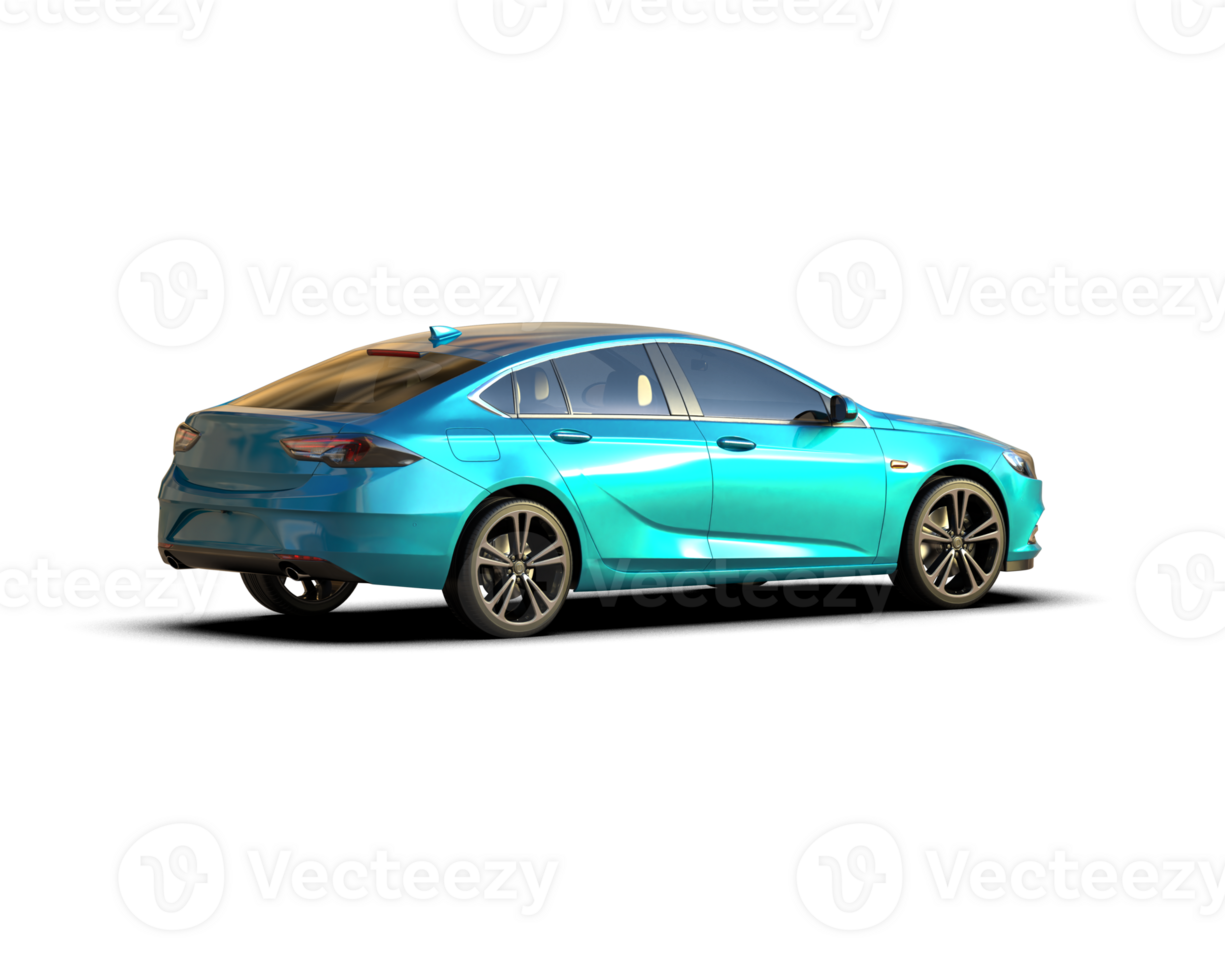 Modern car isolated on background. 3d rendering - illustration png