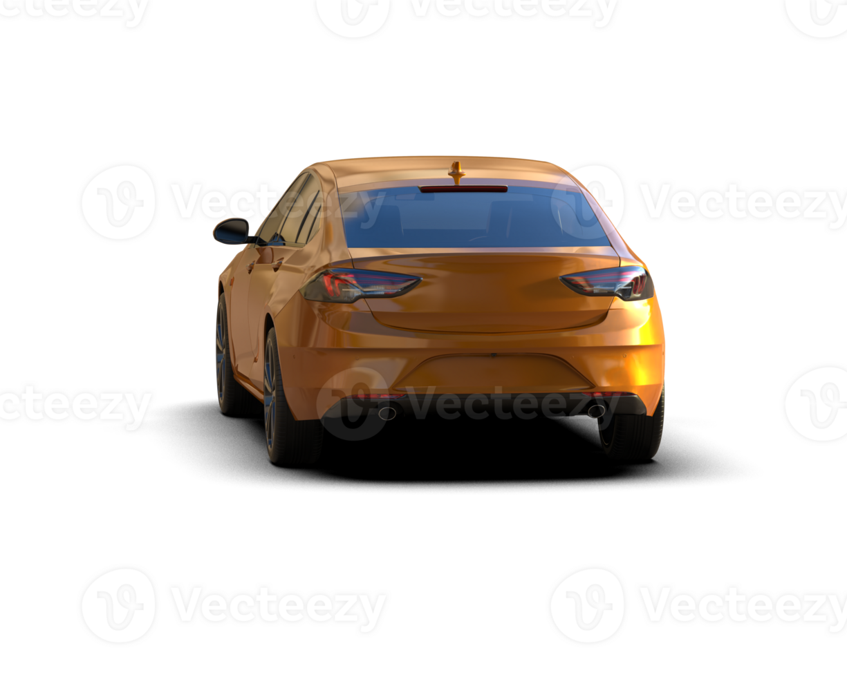 Modern car isolated on background. 3d rendering - illustration png