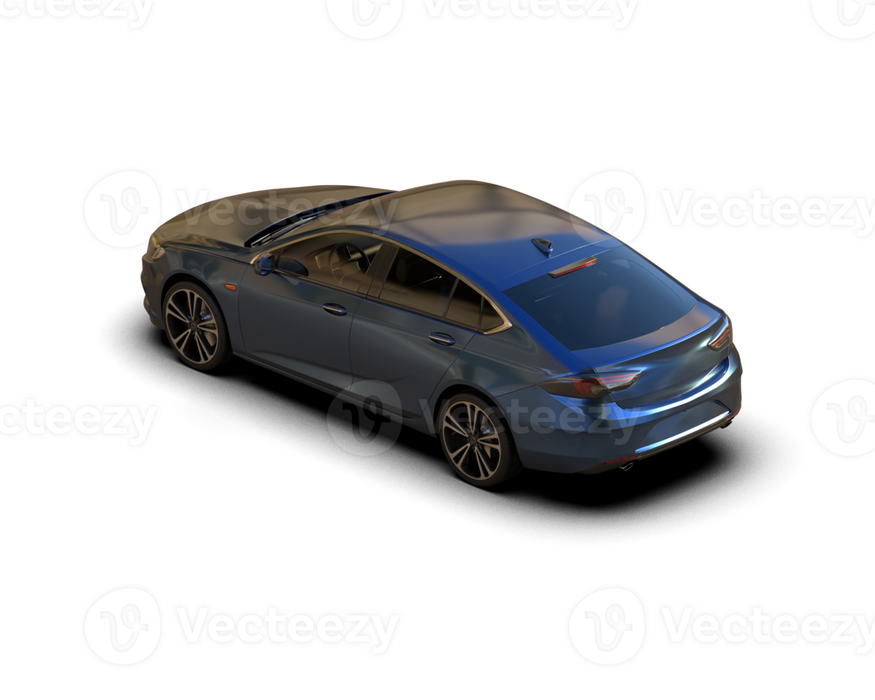 Modern car isolated on background. 3d rendering - illustration png