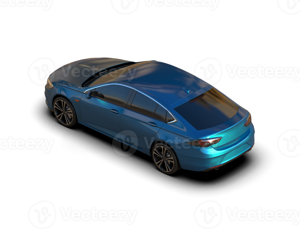 Modern car isolated on background. 3d rendering - illustration png