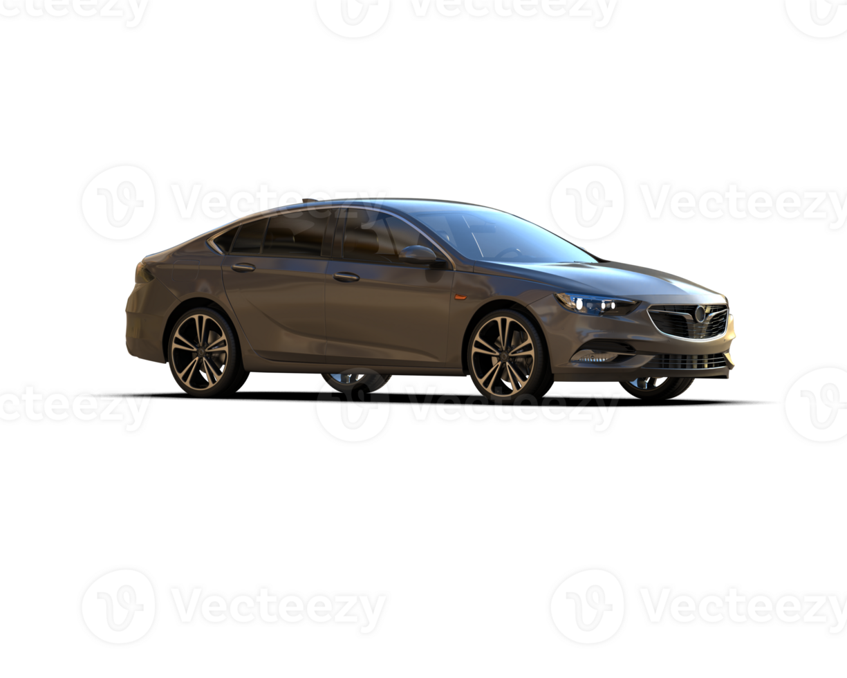 Modern car isolated on background. 3d rendering - illustration png