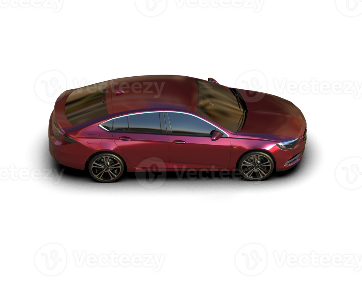 Modern car isolated on background. 3d rendering - illustration png