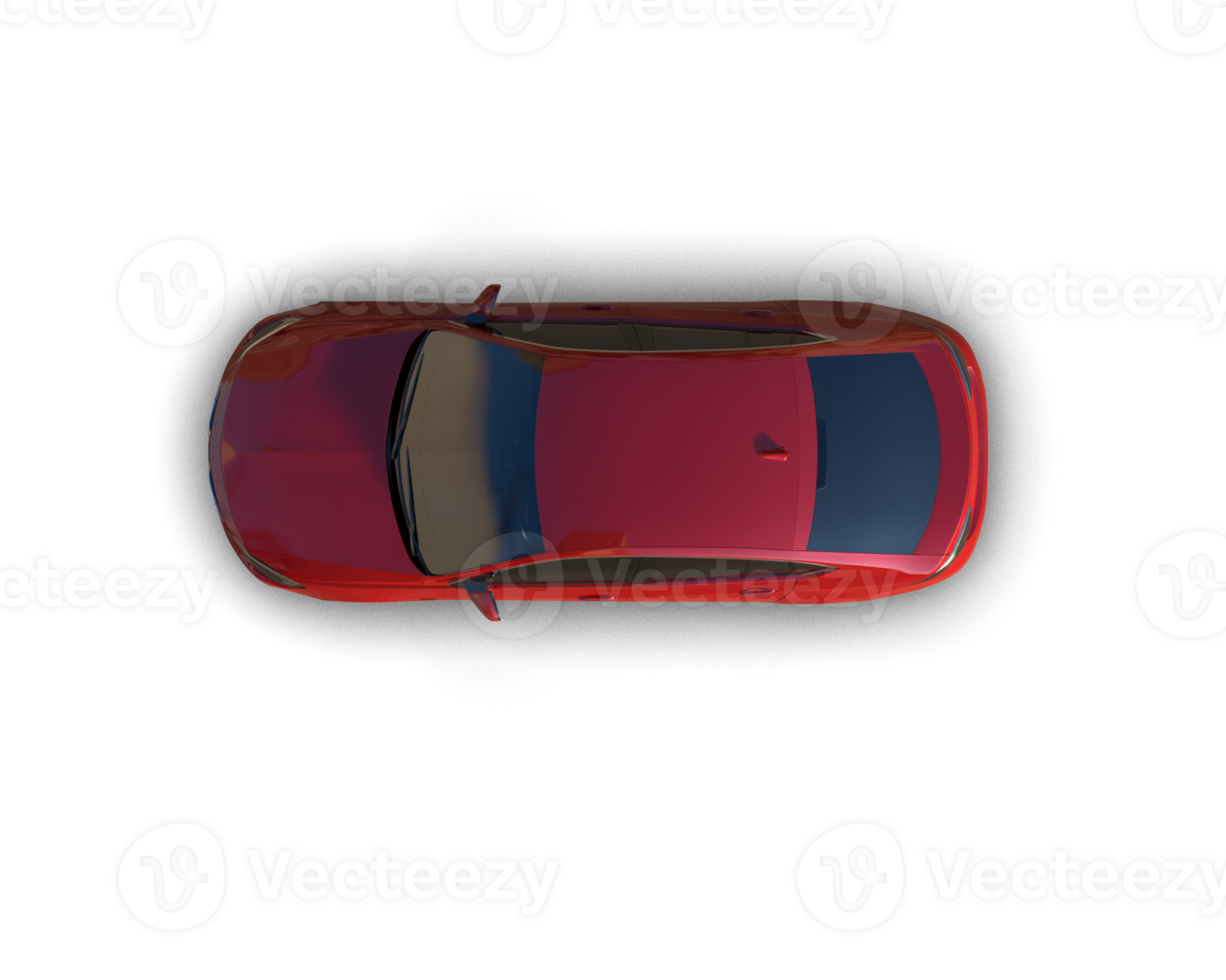 Modern car isolated on background. 3d rendering - illustration png