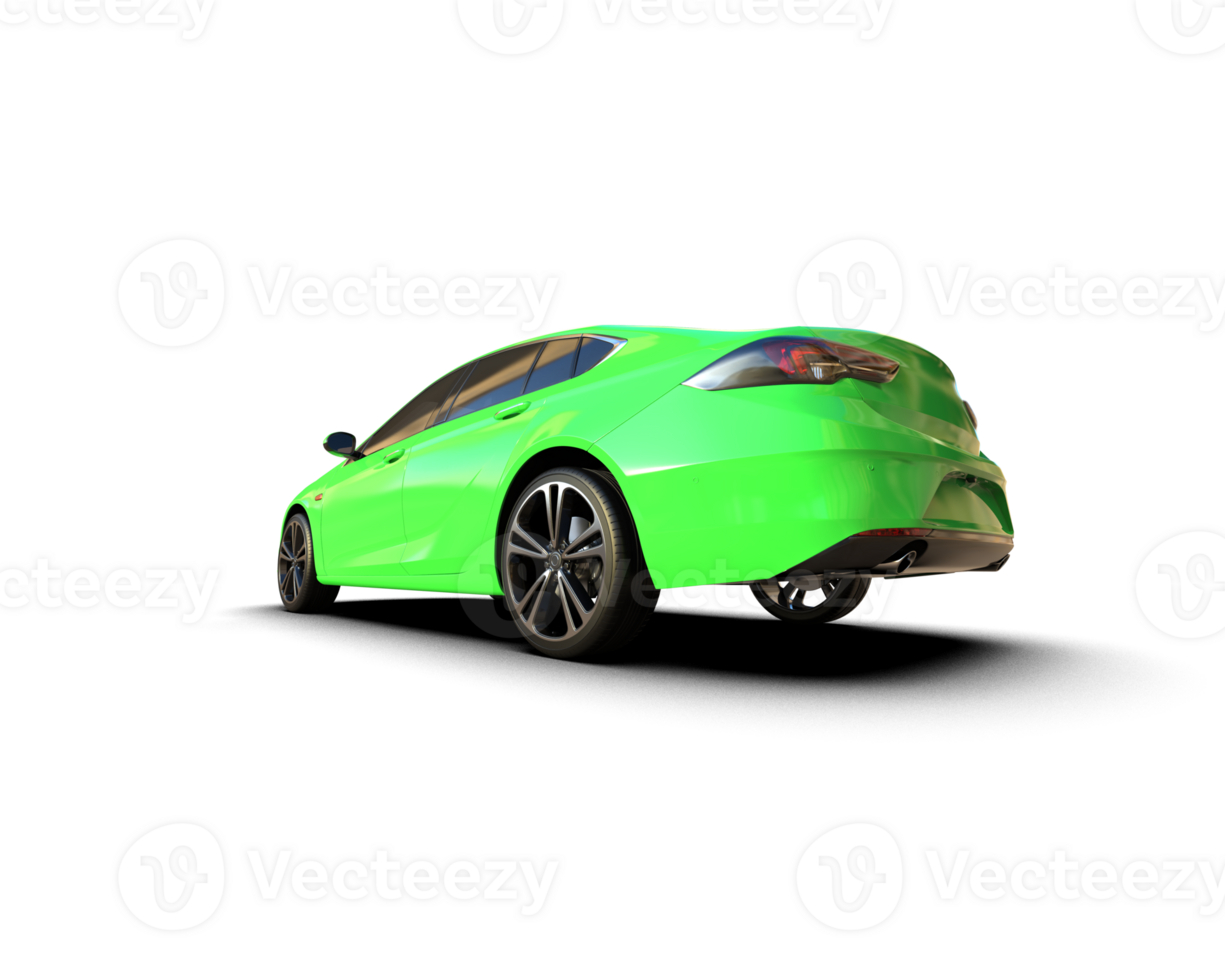 Modern car isolated on background. 3d rendering - illustration png