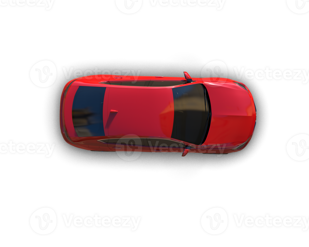 Modern car isolated on background. 3d rendering - illustration png
