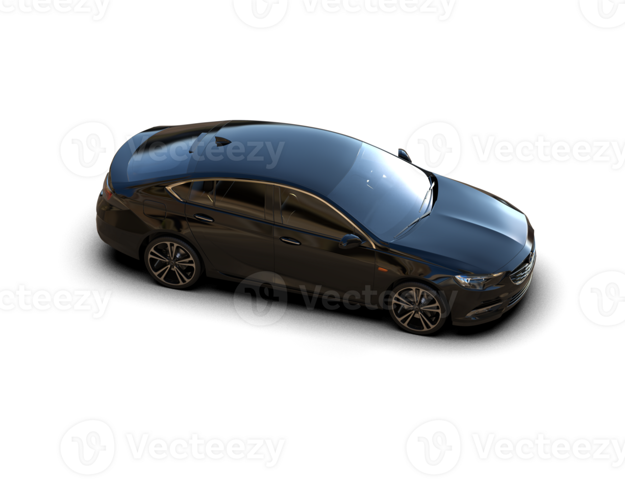 Modern car isolated on background. 3d rendering - illustration png