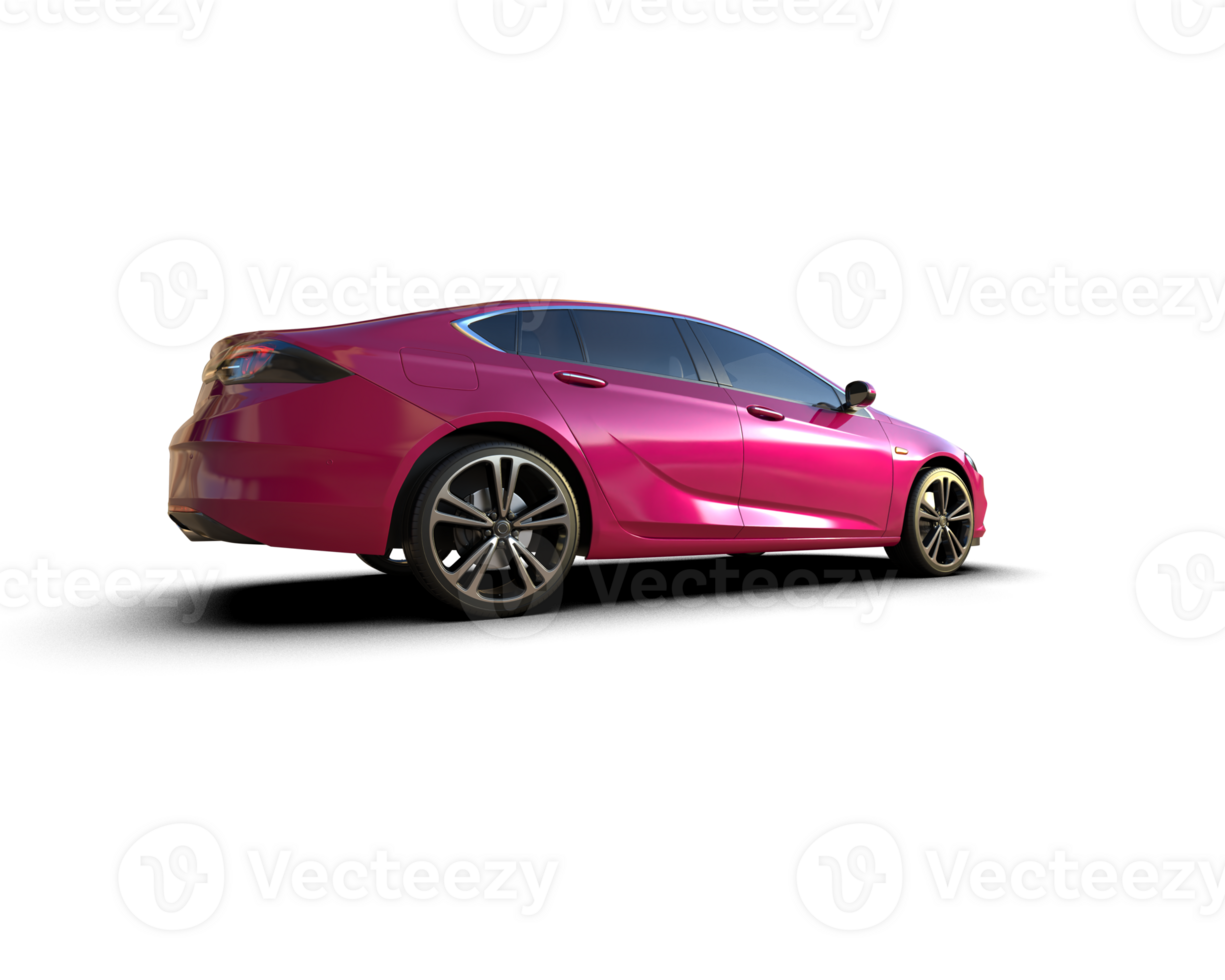 Modern car isolated on background. 3d rendering - illustration png