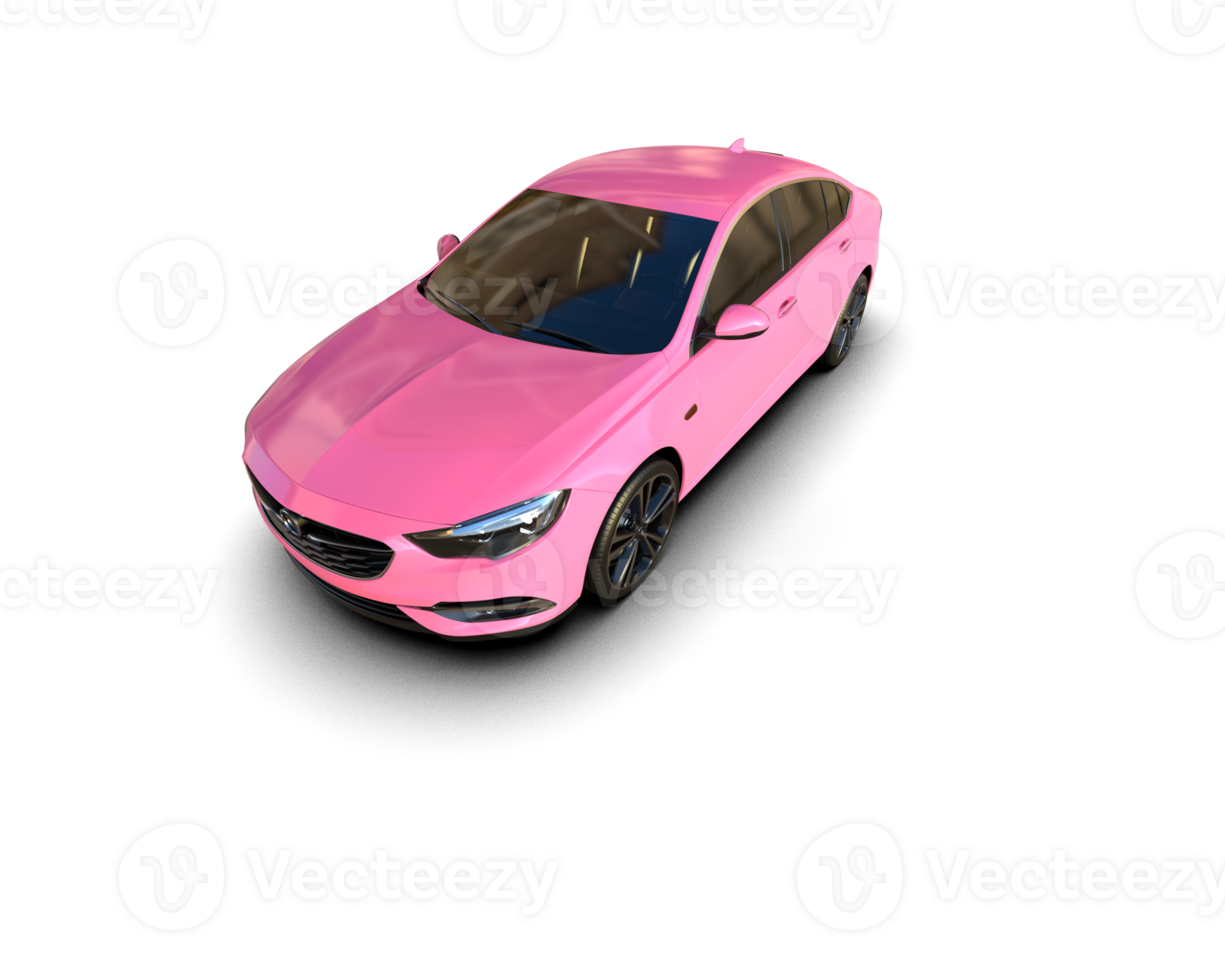 Modern car isolated on background. 3d rendering - illustration png