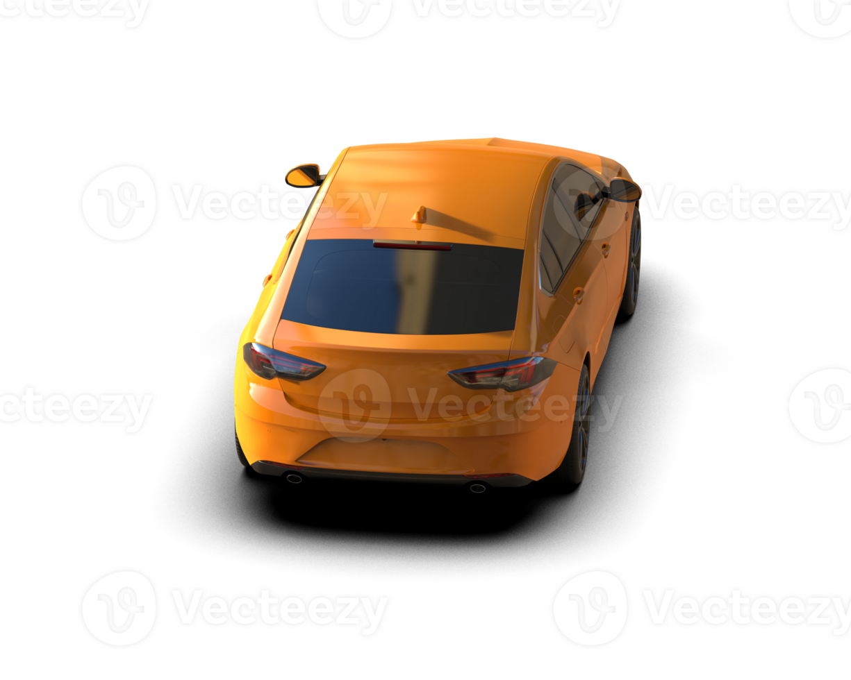 Modern car isolated on background. 3d rendering - illustration png