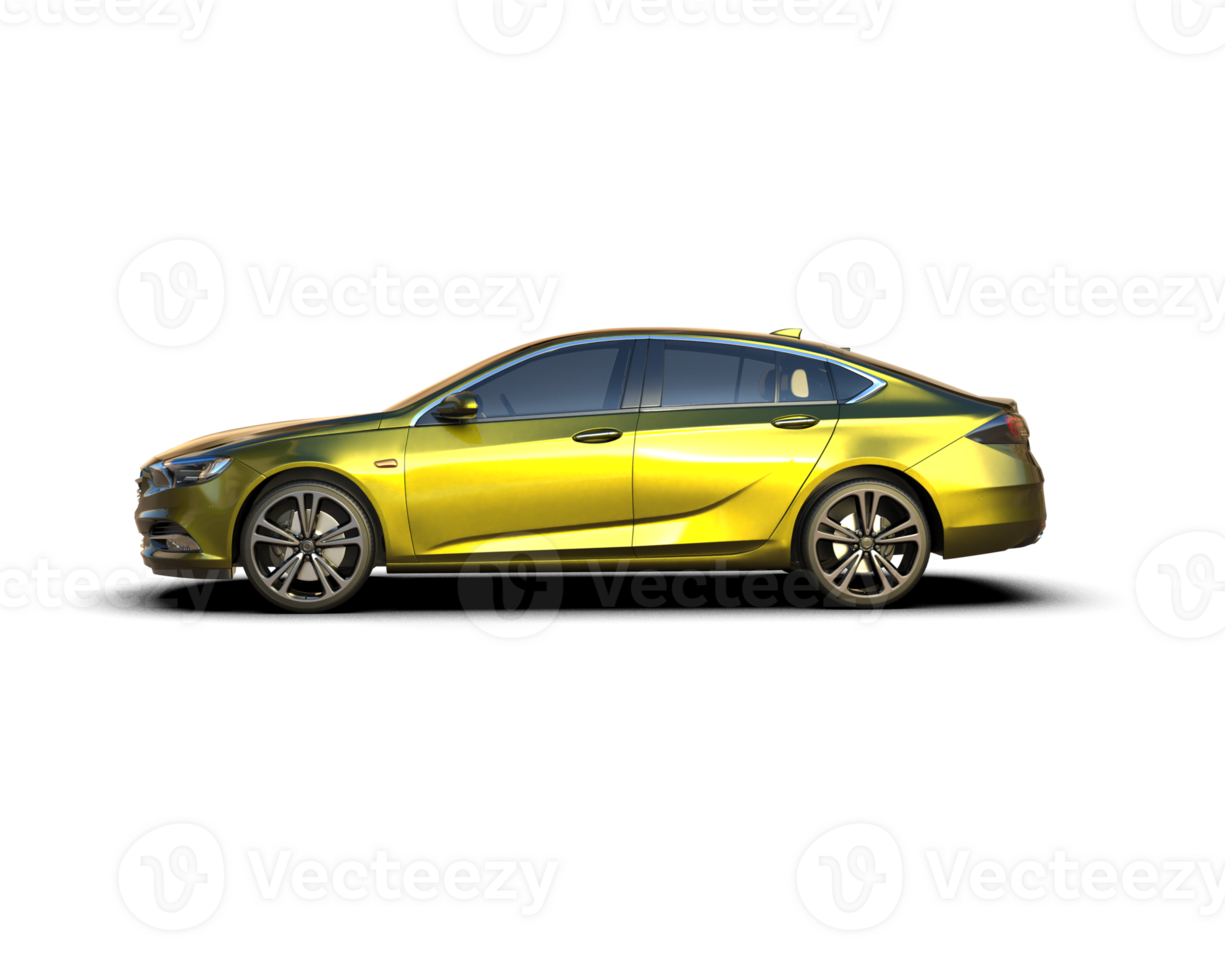 Modern car isolated on background. 3d rendering - illustration png