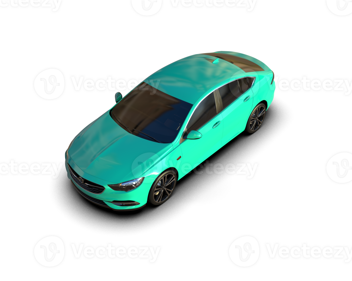 Modern car isolated on background. 3d rendering - illustration png