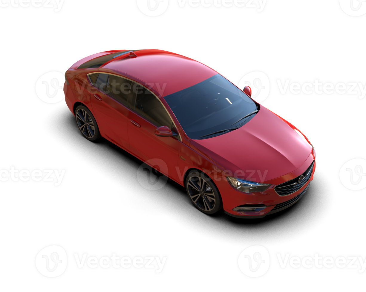 Modern car isolated on background. 3d rendering - illustration png
