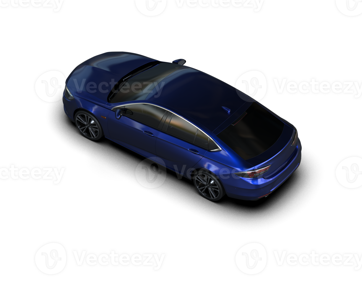 Modern car isolated on background. 3d rendering - illustration png