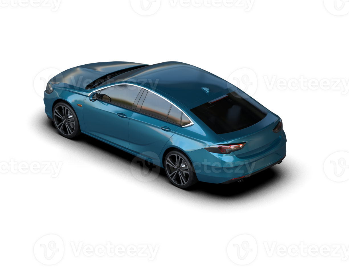 Modern car isolated on background. 3d rendering - illustration png