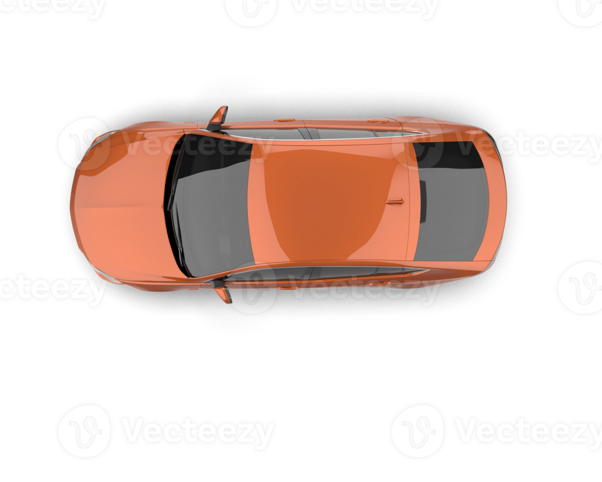Modern car isolated on background. 3d rendering - illustration png