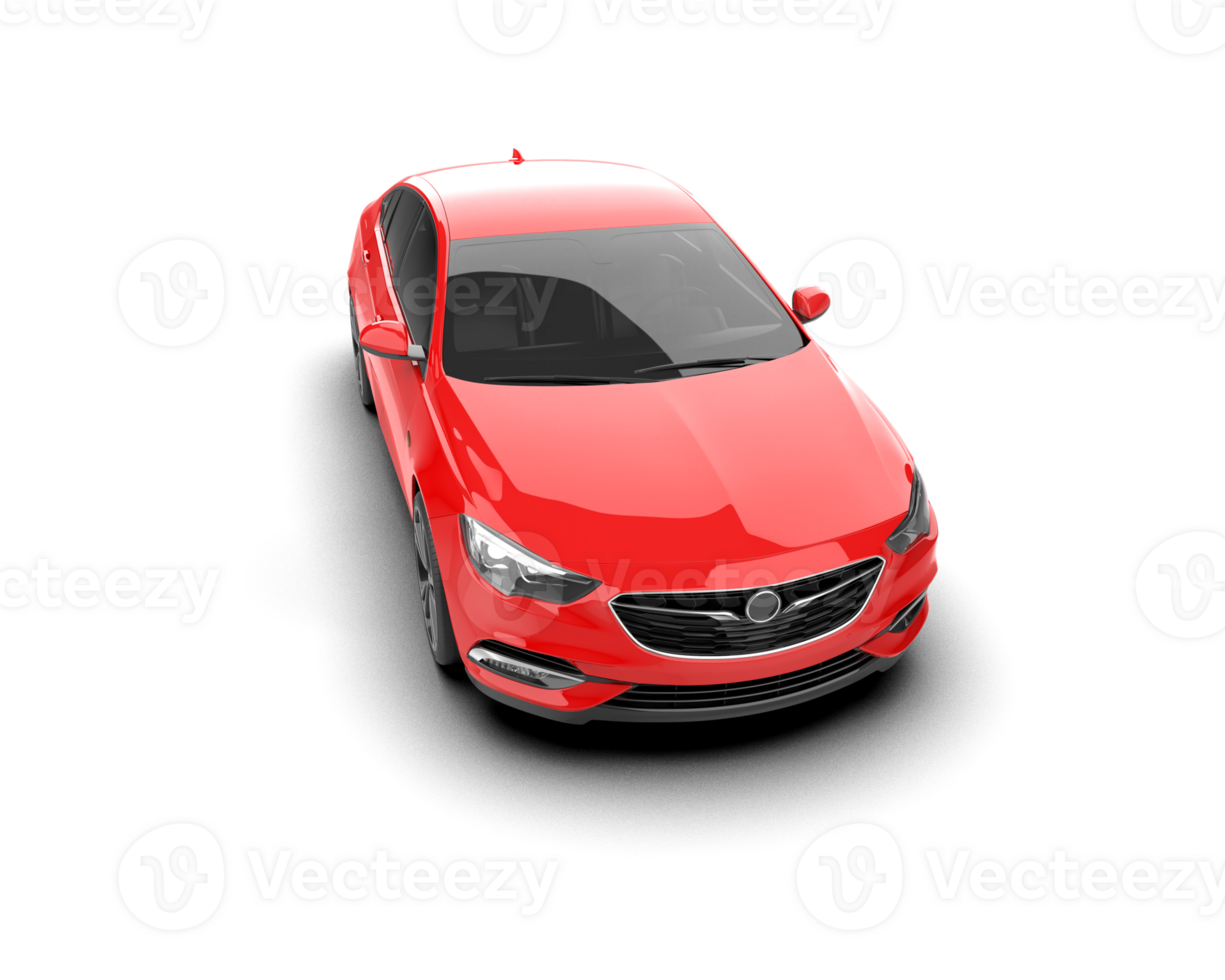 Modern car isolated on background. 3d rendering - illustration png