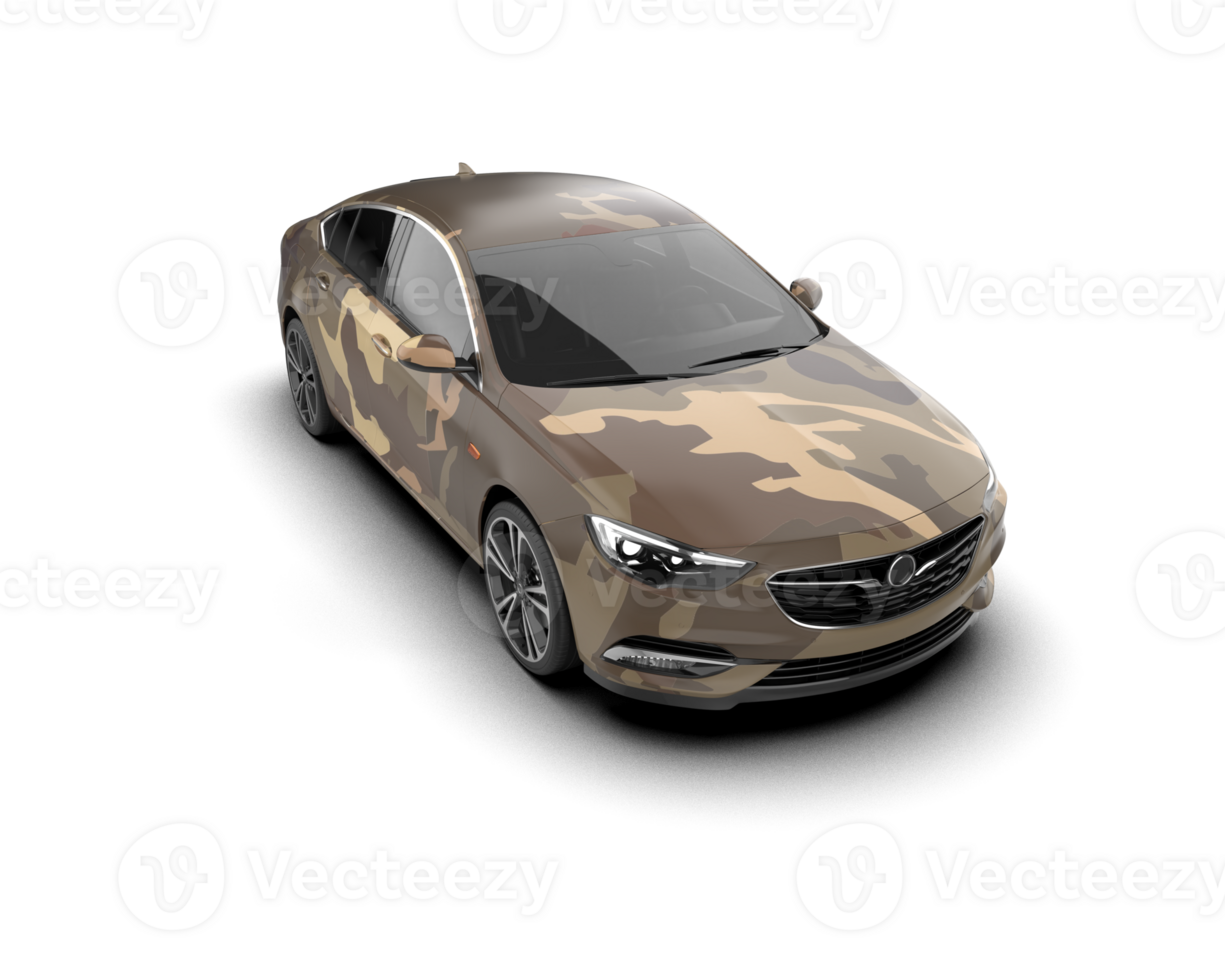 Modern car isolated on background. 3d rendering - illustration png
